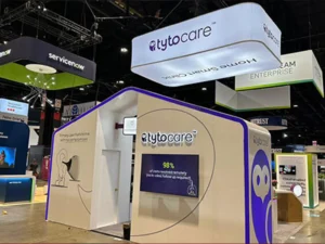 Tyto Care booth desing 2025
